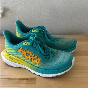 Hoka One One Womens Mach 5 1127894 CEPR Blue Running Shoes Sneakers Size 6.5